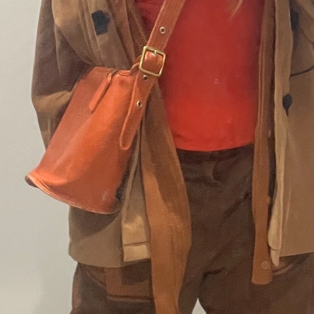 Vintage leather authentic coach bag